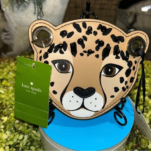 kate spade Handbags - Kate Spade Leopard Novelty Coin Purse
"Run Wild Black" 4.25" x 4.25" NWT $119.00
